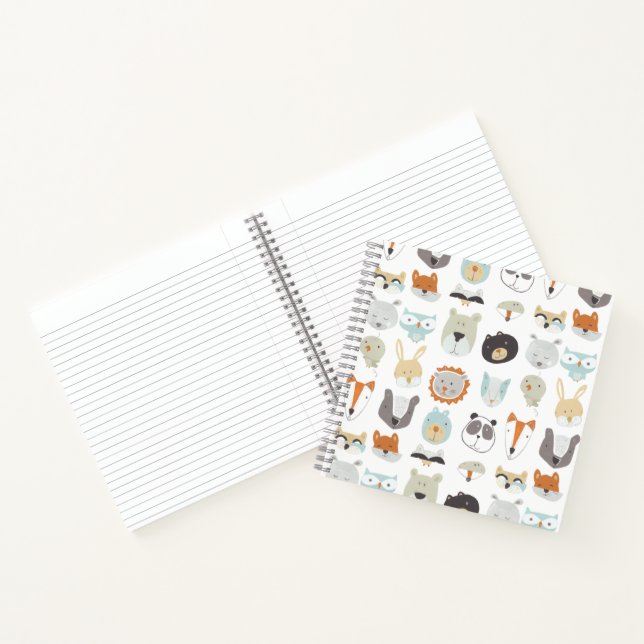 Friendly Faces | Cute Animal Portraits Notebook (Inside)