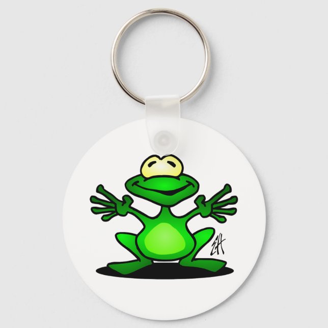 Friendly Frog Key Ring (Front)