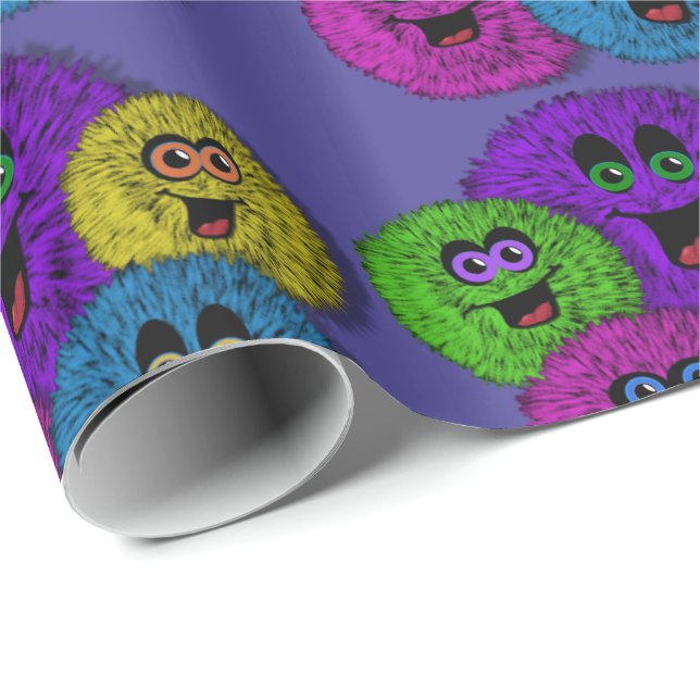Friendly Fuzzles Cute Creatures Wrapping Paper (Roll Corner)