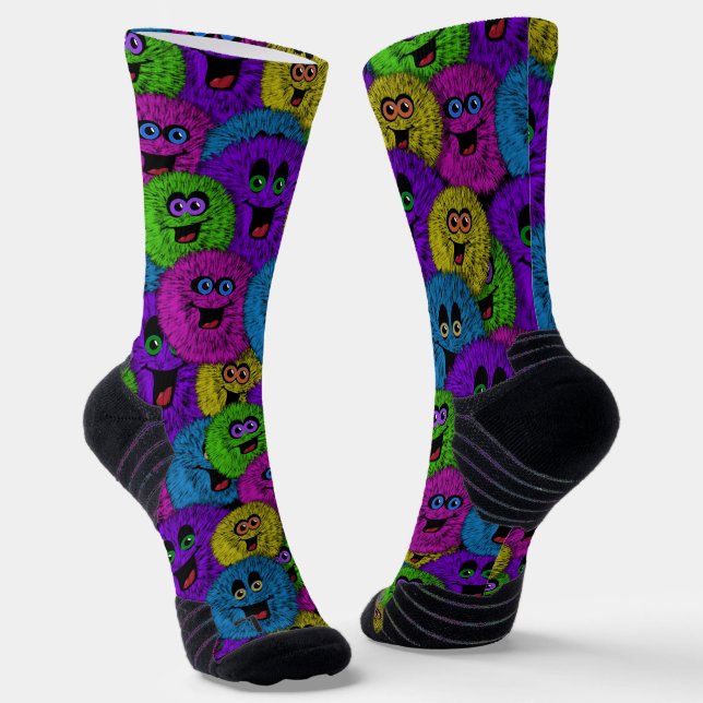 Friendly Fuzzles Socks (Angled)