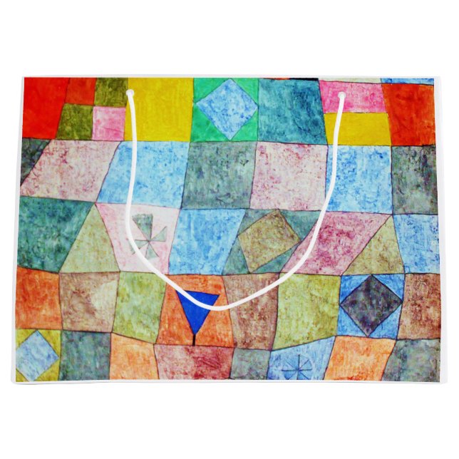 Friendly Game, Paul Klee Large Gift Bag (Front)