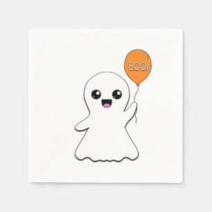 Friendly Ghost Greetings Napkin
