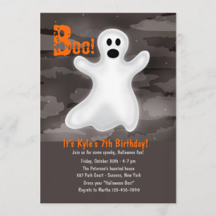 Friendly Ghost Halloween Party Invitation