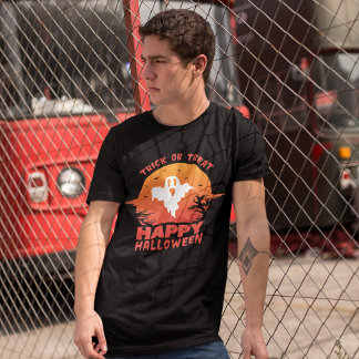 Friendly Ghost: Trick or Treat Tri-Blend Shirt