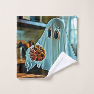 Friendly Ghost With Cookie Bath Towel Set