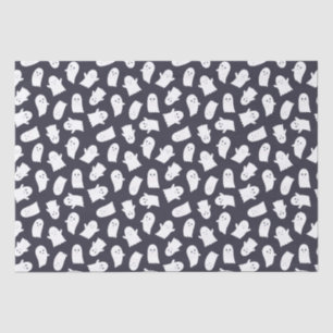 Friendly Ghosts Halloween Pattern Tissue Paper