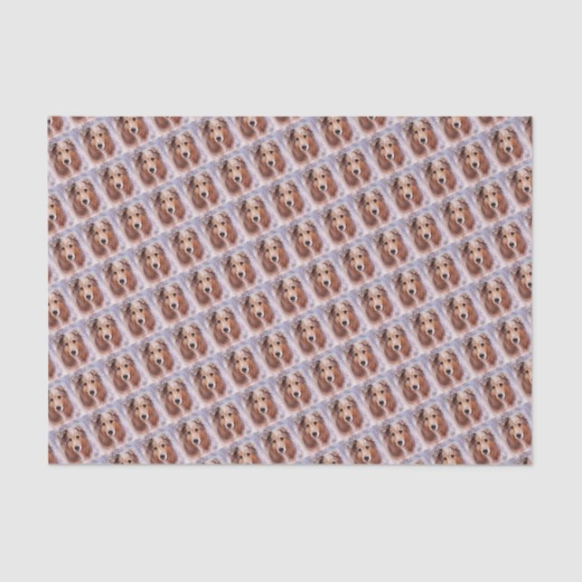 FRIENDLY GOLDEN COLLIE TISSUE PAPER (Front)