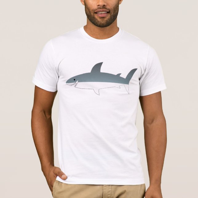 Friendly Great White Shark T Shirt  (Front)
