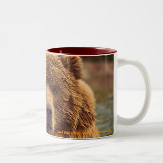 Friendly Grizzly Bear Two-Tone Coffee Mug