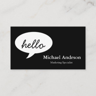 Friendly Hello Business Card