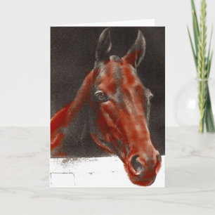 friendly horse card