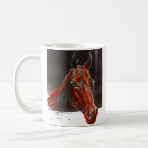 friendly horse coffee mug