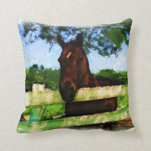 Friendly Horse Cushion