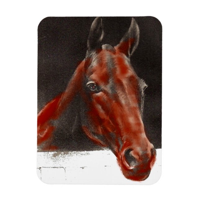 friendly horse magnet (Vertical)