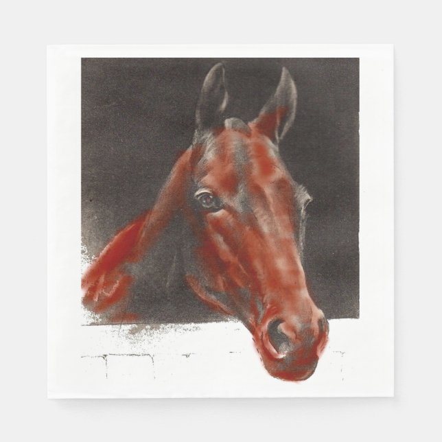 friendly horse napkin (Front)