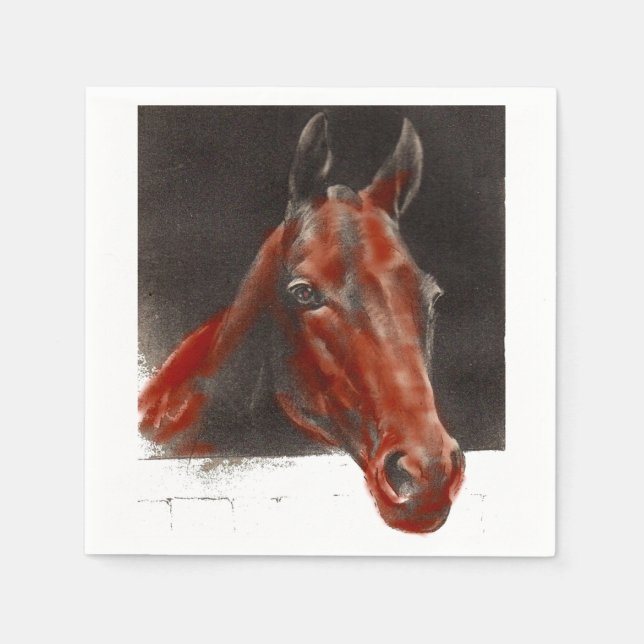 friendly horse napkin (Front)