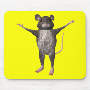 Friendly House Mouse Mat