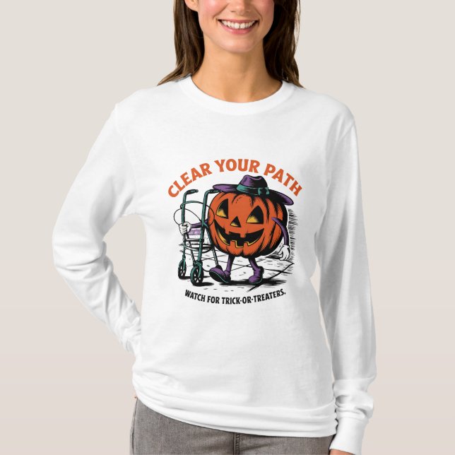 Friendly Jack-o'-Lantern Safety  T-Shirt (Front)
