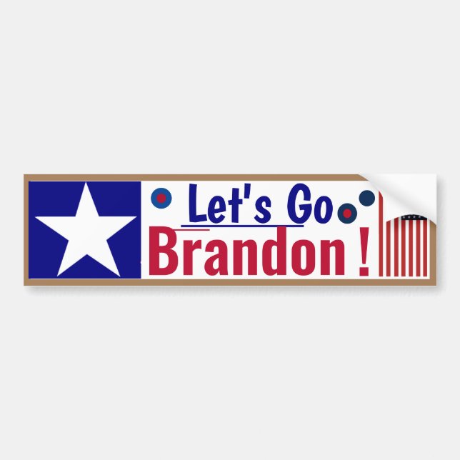 Friendly Lets Go Brandon Bumper Sticker (Front)