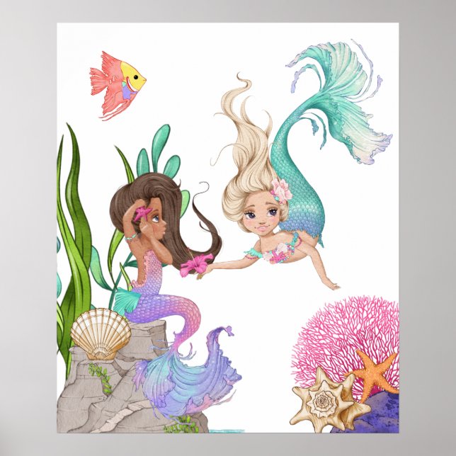 Friendly Mermaids Poster (Front)