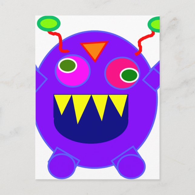 Friendly monster postcard (Front)
