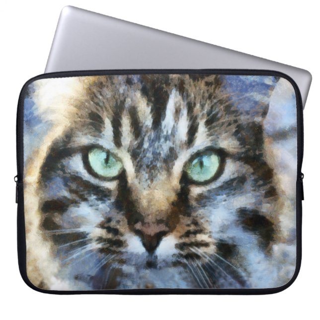Friendly Ms Kitty Laptop Sleeve (Front)