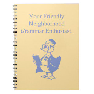 Friendly Neighborhood Grammar Enthusiast Design Notebook