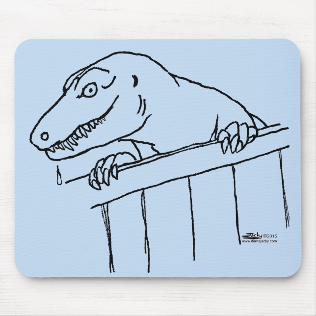 Friendly Neighbourhood Dinosaur Mouse Mat (Front)