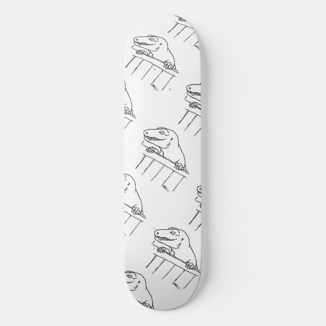 Friendly Neighbourhood Dinosaur Skateboard (Front)