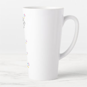Friendly Pencil Back to School Design. Latte Mug
