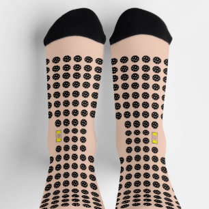 Friendly Pickleball logo & pickleball - CUSTOMIZE Socks