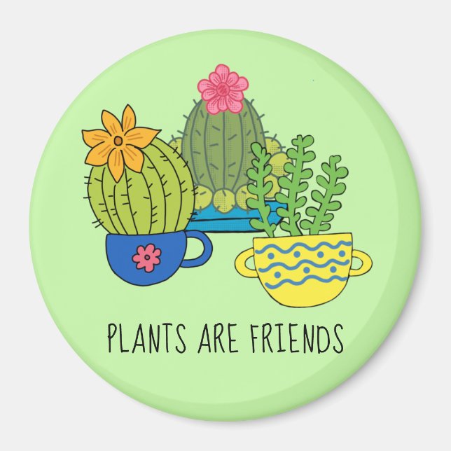 Friendly Plants Succulent Magnet (Front)