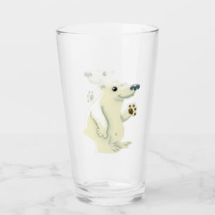 Friendly Polar Bear Glass