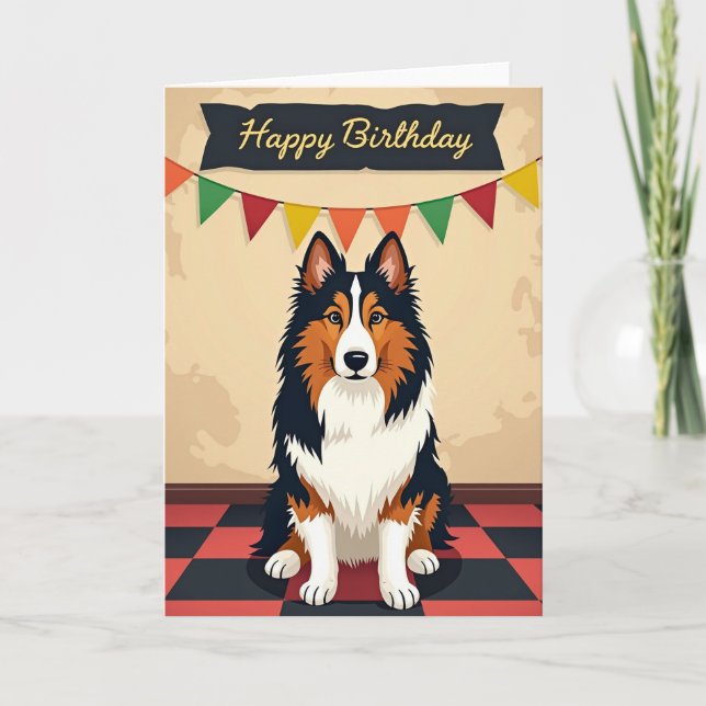 Friendly Pup Birthday Card (Front)