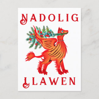 Friendly Red Dragon or Griffon, add your text Postcard