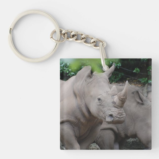 Friendly Rhino Key Ring (Front)