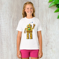 Friendly Robot Girls T-Shirt