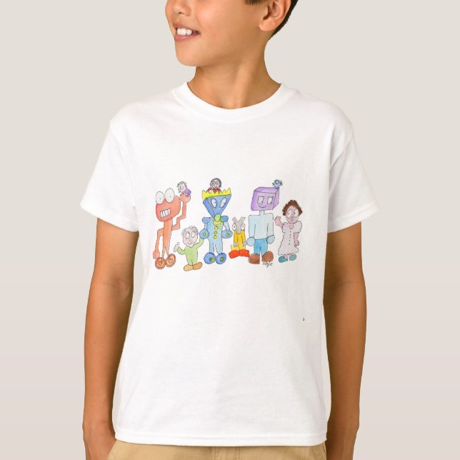 Friendly Robots T-Shirt (Front)