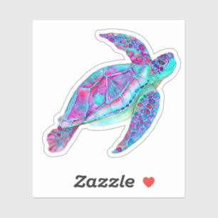 Friendly Sea Turtle Honu Under the Sea Sticker