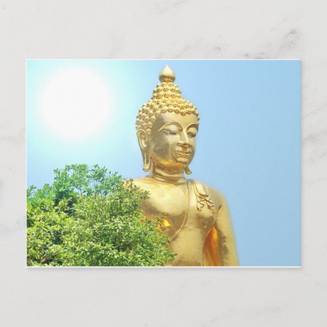 friendly sitting buddha postcard (Front)