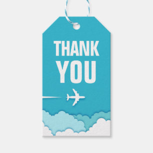Friendly Skies   Far Traveller Thank You Gift Tags