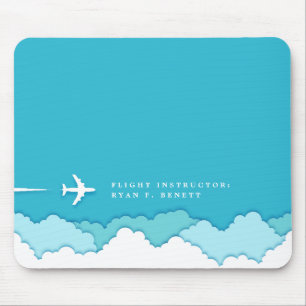 Friendly Skies   Flight Instructor   Custom Name  Mouse Mat