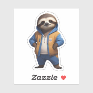 Friendly Sloth Illustration