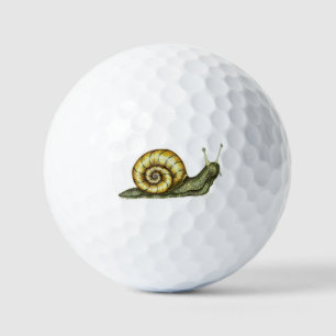 Friendly snail  golf balls