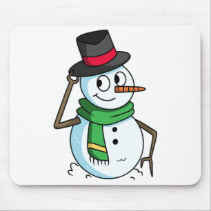Friendly Snowman Mouse Mat