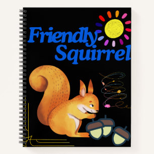 Friendly Squirrel: coffee cup Notebook
