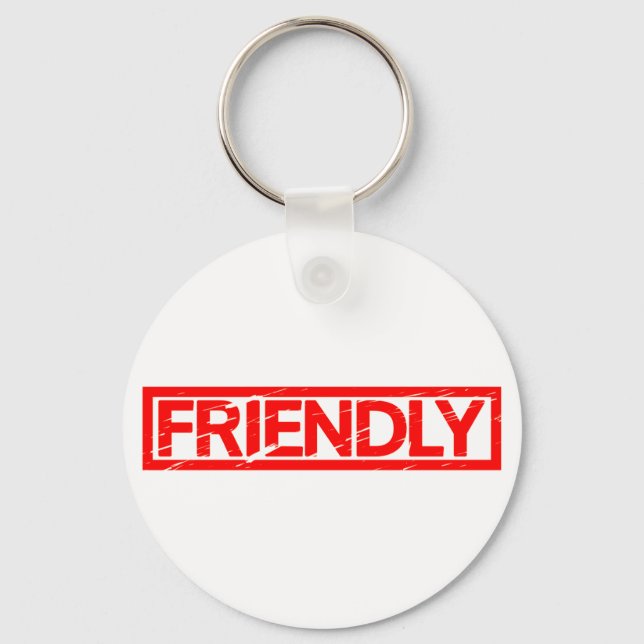 Friendly Stamp Key Ring (Front)