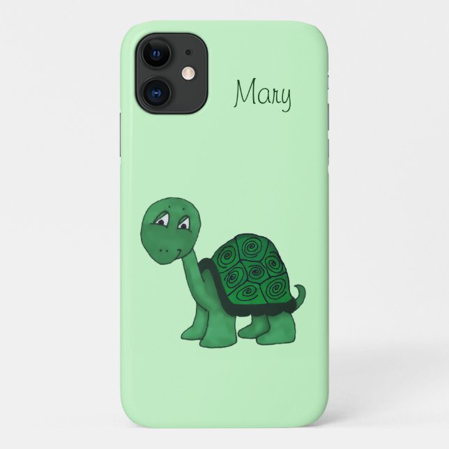 Friendly Turtle Case-Mate iPhone Case (Back)