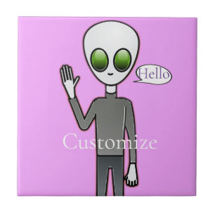 Friendly Waving Alien Thunder_Cove Tile