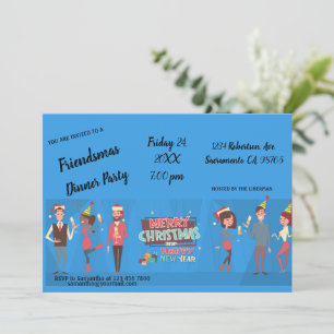 Friendmas Dinner Party Invitation